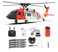 BlocteckToy Hélicoptères RC pour adultes, F09-S 1/47 2.4G 6CH Moteur sans balais à entraînement direct Télécommande Hélicoptère extérieur 3D Cascade Avion militaire avec GPS et caméra