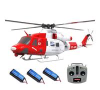 BlocteckToy Hélicoptères RC pour adultes, GOOSKY E2 UH-1Y 2,4 G 6 canaux double sans balais à entraînement direct RC modèle d'hélicoptère de simulation avec positionnement Lidar (version RTF)