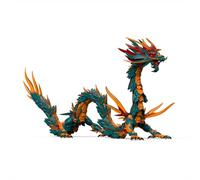BlocteckToy Puzzle 3D à monter soi-même, dragons célestes chinois anciens, puzzle, décoration d'intérieur, anniversaire, Noël, calendrier de l'Avent