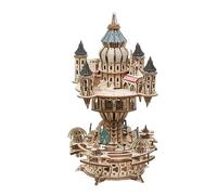 BlocteckToy Puzzle 3D en bois, château dans le ciel, boîte à musique créative pour décoration d'intérieur, cadeau de collection pour adultes et adolescents (534 pièces)