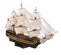 BlocteckToy Puzzle 3D en bois, échelle 1/200, modèle de bateau à voile HMS Victory à construire, décoration d'intérieur créative, cadeau de collection pour adultes et adolescents