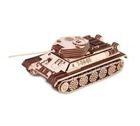 BlocteckToy Puzzle 3D en bois, T-34-85 - Modèle de réservoir à construire avec transmission mécanique - Décoration d'intérieur créative - Cadeau de collection pour adultes et adolescents (965 pièces)