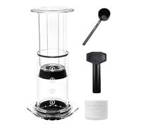 blodfune Machine à café expresso manuelle portable, style verseur et compression, tasse transparente légère pour bureau, camping, voyage, kit d'infusion complet transparent