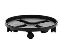 Bloem Round Planter Caddy avec roues: 14 """" - Black - Dolly Dolly a 360 degres Mouvement de roue pour le jardinage a l'interieur et a l'exterieur