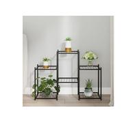 Bloemenstandaard 83x25x60 cm ijzer zwart343125