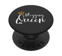 Blogging Queen Content Creator Influenceur des médias Sociaux PopSockets PopGrip Adhésif