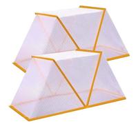 Blogiiup Couvertures de Jardin pour Lits surélevés, couvertures en Serre de 2 pcs, 32.2x13.4x14 Pliable étanche UV résistant à UV Couvercle lit Jardin avec des Ongles moulus pour protéger Les Fruits