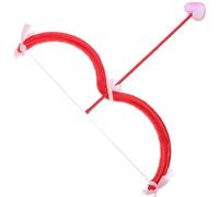 Blogiiup Cupidon Bow et Arrow Set Valentin pour la Saint-Valentin Red Costume Cosplay Accessoires Photo Accessoires Cupid Mini Bow Cupidon Set pour Homme Femmes Kids Cosplay Photographie de Noël