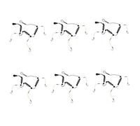 Blogiiup Fish Clamp Carp Fishing Tackle, hameçon Artificiel appât Cage Set Fishing Feeder leurre Stand 6pcs, pêche à la Carpe en Ligne