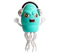 Blogiiup Jouet de gelée, Jouet de gelée Dansant, bébé Danse électrique Magique avec la lumière et la Musique LED, Ramper Les Fournitures bébé Musicales pour 3 4 5 6 Birthday Green, Squid Tumm