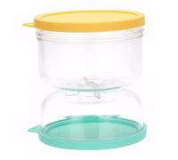 Blogiiup Récipient de cornichon avec passoire, Pot de Retour en cornichon Transparent avec Couvercle étanche à l'air, Pots de cornichons à Bouche Large, pour Olives, Concombre, Asperges