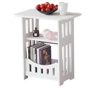 Blogiiup Stand de Nuit, Table d'appoint Tableau d'extrémité en Bois à 3 Niveaux 12.6x8.7x15.8 Pouces Rectangulaire Stand de Nuit Moderne Tables Les coulisses minimalistes pour Le Salon du Coucher