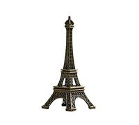 Blogiiup Tour Eiffel simulée, Tour Eiffel Artificielle, Tour Eiffel Statue Metal Mini décorative Paris Eiffel Tower Figurine Table Décoration 18cm