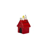 Blogo Statuetta In Ceramica 'snoopy Sulla Cuccia' - 12 Cm Multicolore