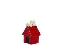 Blogo Statuetta In Ceramica 'snoopy Sulla Cuccia' - 12 Cm Multicolore