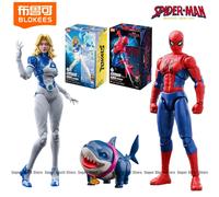 BLOKEES Building Block Marvel Hero Beyond : Brand New Day Spider-Man Susan Storm Richards Jeff The Land Shark Assemble Model Toy Spider-Man