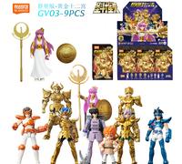 BLOKEES Gold Saints Wave 1-4 Blocs de Construction à Collectionner avec Figurine Athena Cachée pour Modèle d'Anime Cadeau d'Anniversaire GV01-1PCS