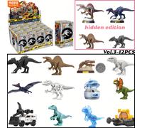BLOKEES Jurassic World Jurassic Park dinosaures terreur boîte aveugle jouets assemblés modèle figurine d'action recueillir des jouets GV03-Random box