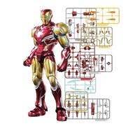 BLOKEES Maquette Champion Class Marvel Infinity Saga Iron Man Mark LXXXV EX - Kit de modélisme - Assemblage requis - Sans outils - Pas de peinture - Pas de colle - Pas de découpe - À partir de 14 ans
