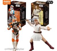 BLOKEES Nouvelles figurines Star Wars à assembler, édition Beyond, modèle à assembler du commandant clone Cody et d'Obi-Wan Kenobi, jouet décoratif, cadeau Obi-Wan Kenobi