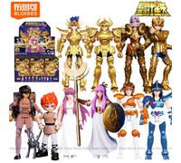 BLOKEES Saint Seiya Galaxy Version 3ème bloc de construction homme jouet d'assemblage Athena Cygnus Hyoga Draco Shiryu modèle ornements cadeau Leo