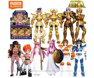 BLOKEES Saint Seiya Galaxy Version 3ème bloc de construction homme jouet d'assemblage Athena Cygnus Hyoga Draco Shiryu modèle ornements cadeau Leo