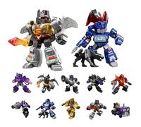 BLOKEES - Transformers - Defender Version 03: Heavy Metal War - Modèle Surprise Figurine Transformers Articulée 5,5 cm - à Assembler - Model Kit - Licence Officielle - Jouet Enfant 8 Ans+