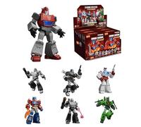 BLOKEES - Transformers - Édition Shining Version 01 : Shining Roll Out - Coffret 6 Figurines Transformers Lumineuses Articulées 12 cm - Model Kit - Licence Officielle - Jouet Enfant 10 Ans+