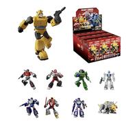 BLOKEES - Transformers - Galaxy Version 03 : The Autobot Run - Coffret 9 Boîtes Surprises Mini Figurines Transformers Articulées 10 cm - Model Kit - Licence Officielle - Jouet Enfant 10 Ans+