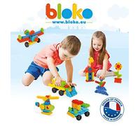 Bloko - Baril De 100 Briques Picots Et 1 Plaque-Base - Jouet De Construction - Dès 12 Mois (Vert)