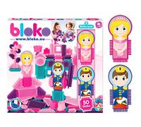 BLOKO - Coffret à thème avec Deux Figurines - Dès 12 Mois - Fabriqué en Europe - Jouet de Construction (50 Princesse)