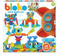 Bloko ? Coffret De 60 Bloko Monsters Avec Yeux Et Bouches Animés ? Dès 12 Mois ? Fabriqué En Europe ? Jouet De Construction 1er Âge ? 503559