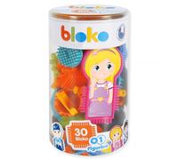 BLOKO - Tube de 30 BIoko avec 1 Figurine Surprise à Collectionner - Dès 12 Mois - Fabriqué en Europe - Jouet de Construction 1er âge - 503573