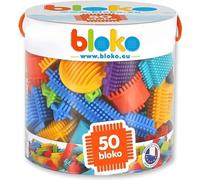 BLOKO Tube de 50 Mon Premier Jeu de Blocs de Construction - Dès 12 Mois - Facile à Manipuler - Jouet Enfant 1 an et Plus - Fabriqué en Europe - 503502