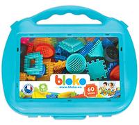 BLOKO - Valise de Briques de Construction avec 60 Dès 12 Mois - Fabriqué en Europe - Jeu de Construction 1er Age - 503590