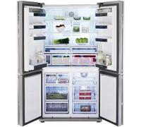 Blomberg KQD 1251 X Side by Side Réfrigérateur-congélateur Efficacité énergétique Partie réfrigérateur :385 L Partie congélateur :155 L Acier inoxydable Résiste aux marques de doigts Compartiment Florabeam Technologie No Frost Zone Flexy