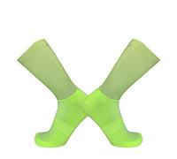 BLOMDE Chaussette Compression Homme Chaussettes De Course De Cyclisme En Silicone Antidérapantes Été Aero White Line-Vert_S 35-39