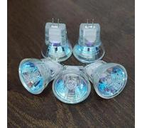 BLOMDE Cup de lampe halogène MR8, 5W 10W 20W blanc chaud 2700k High Color CRI95 GU4 Interface 6V pour l'éclairage de fenêtre de projecteur 10pcs 6V5W