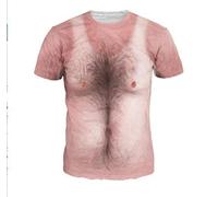 BLOMDE Tshirt Homme Art Viande Impression Numérique 3D T-Shirt À Manches Longues pour Hommes Manches Courtes pour Hommes-T00957_M