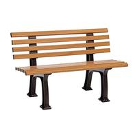 Blome Ibiza Banc de jardin aspect bois pour jardin, balcon, terrasse, 2 places, fabriqué en Allemagne