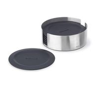 Blomus Lareto - Set de 6 Lot de dessous de verres noir Ø 11,5cm
