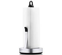 Blomus Porte essuie-tout Loop 63651 – Acier inoxydable Argent/Noir 15x15x34 cm