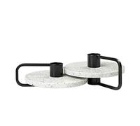 Blomus 65756 Bougeoir Blanc H 6 cm, H 4 cm, P 14 cm, Ø 12,5 cm