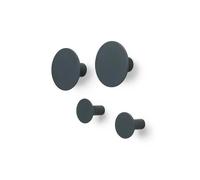 BLOMUS 65800 PONTO LOT DE 4 PATÈRES MURALES EN MÉTAL