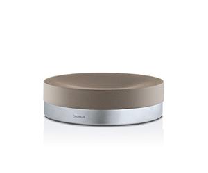 Blomus 68858 Ara Porte-Savon/Coupelle à Bijoux Acier Inoxydable/Polystone Taupe/Argent 12,1 x 12,1 x 3,5 cm