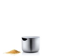 blomus -BASIC- Sucrier en acier inoxydable mat, contenant à sucre idéal pour le sucre blanc/brun, design intemporel, récipient lavable au lave-vaisselle (H/ W/ P 5 x 6,6 en acier inoxydable, 63621)