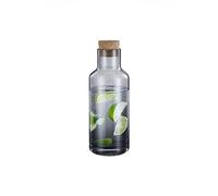 blomus Carafe à eau -HYDRA- | Carafe en verre 1 litre avec couvercle en liège | Pichet à eau couleur fumée | 9B x 26H cm
