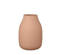 blomus Colora Vase à Fleurs en céramique, Couleur Marron ambré, Taille L, diamètre : 14 x 20 cm, fabriqué à la Main