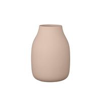 blomus Colora Vase à Fleurs en céramique, Couleur Marron Indien, Taille L, diamètre : 14 x 20 cm, fabriqué à la Main