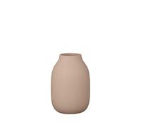 blomus Colora Vase à Fleurs en céramique, Couleur Marron Indien, Taille S, diamètre : 11 x 15 cm, fabriqué à la Main, de qualité supérieure
